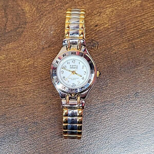 Kathy Ireland Ladies Watch w/ Time & Date, 2 tone, Water Resistant, New Battery